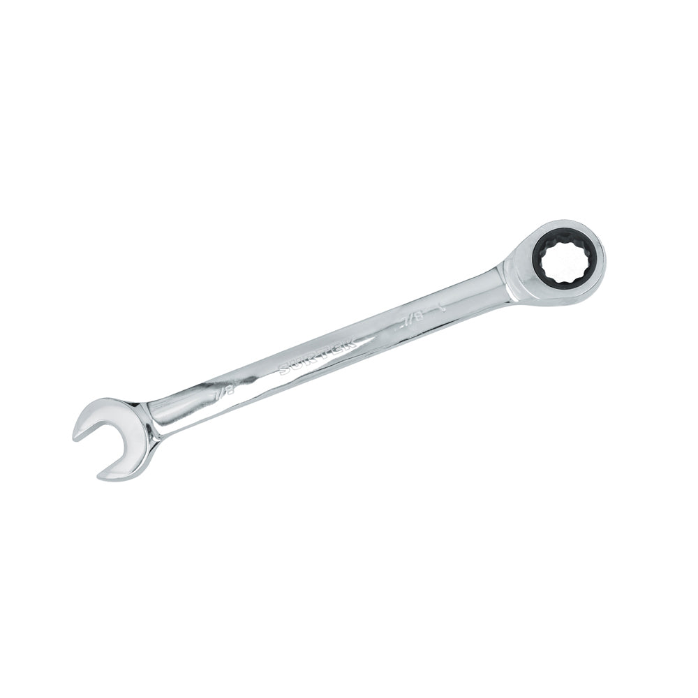 Llave combinada pulido espejo de matraca en pulgadas, 12 puntas, 7/8" Surtek
