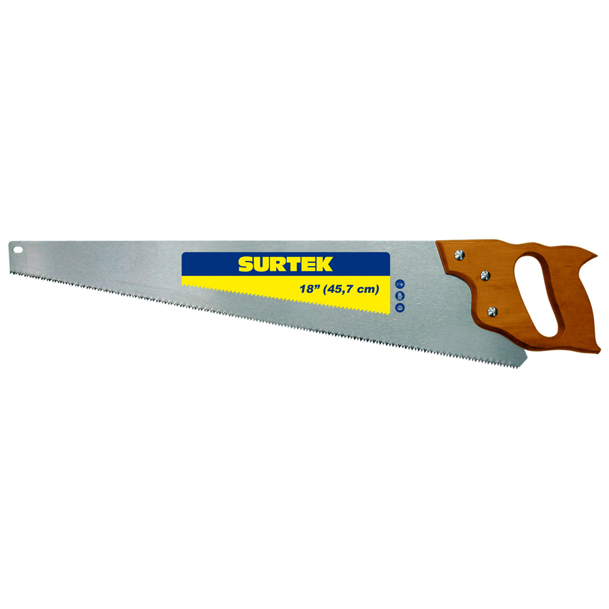 Serrucho triple filo con mango de madera de 20" Surtek