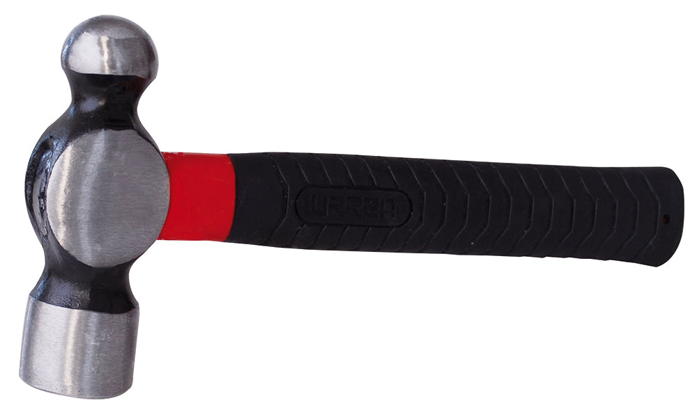 Martillo de bola forjada con mango de fibra de vidrio anti-vibración corto de 9", 24 oz Urrea