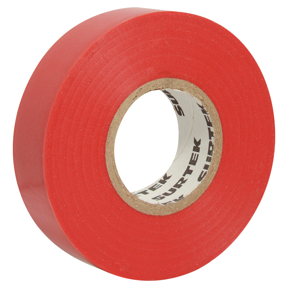 Cinta para aislar roja 19 mm x 9 m Surtek