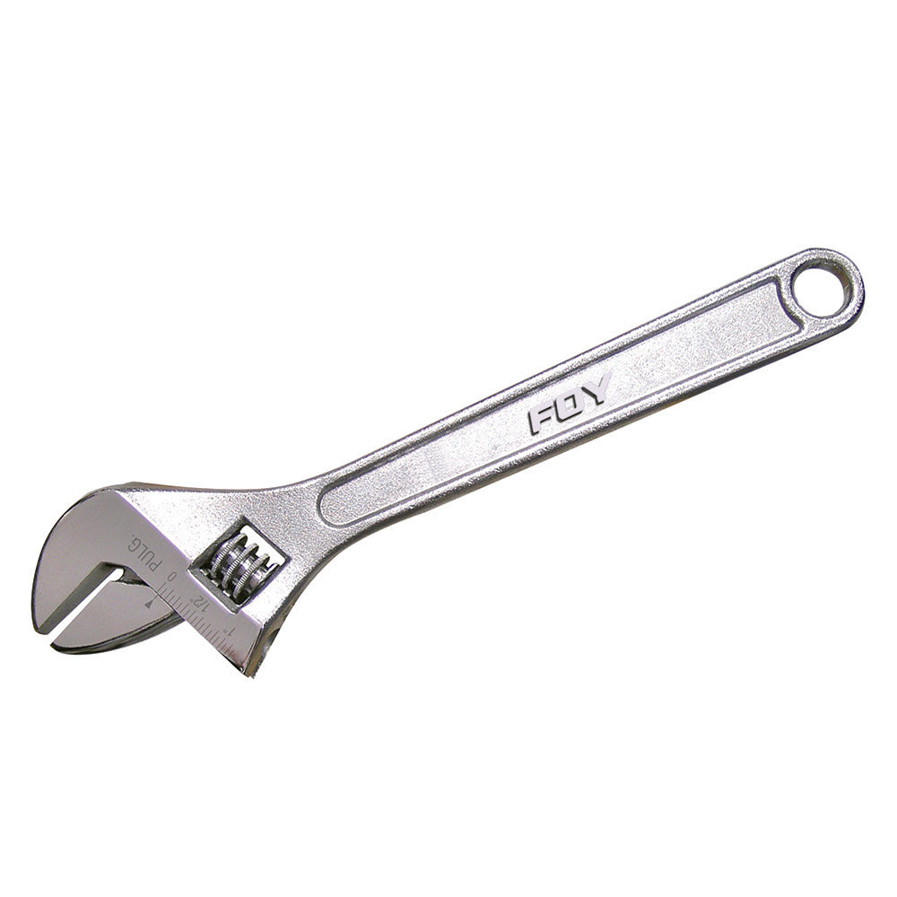 Llave ajustable cromada 10" Foy