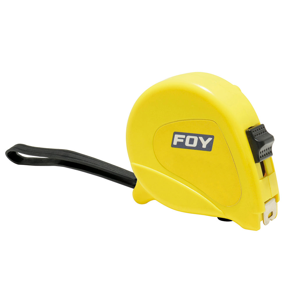 Flexómetro con carcasa de plástico amarillo 5 m x 3/4" Foy