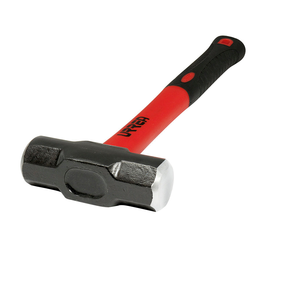 Marro octagonal cabeza maquinada con mango de fibra de vidrio de 15-1/4", 2 lb Urrea