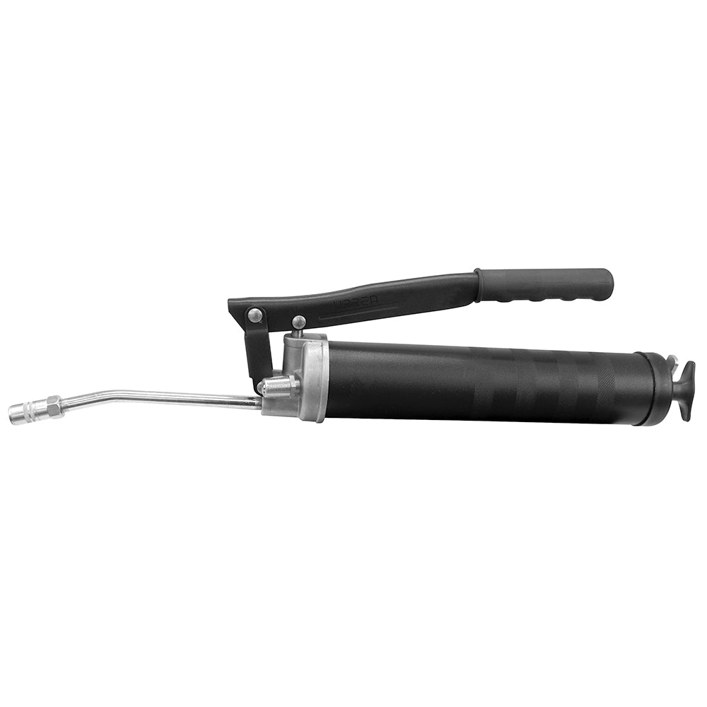 Inyector de grasa a dos manos de 400 g, 8000 PSI reforzada Urrea