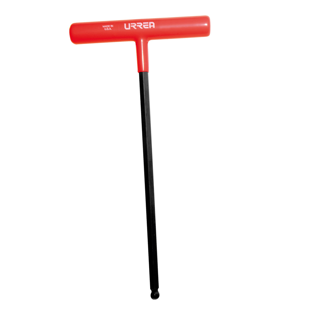 Llave hexagonal larga tipo "T" punta de bola ergonómica en pulgadas, 7/64" Urrea