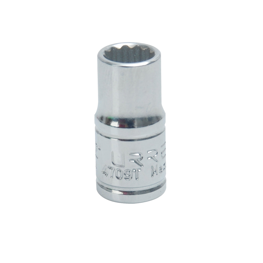 Dado cuadro de 1/4", 12 puntas, en pulgadas, 9/32" Urrea