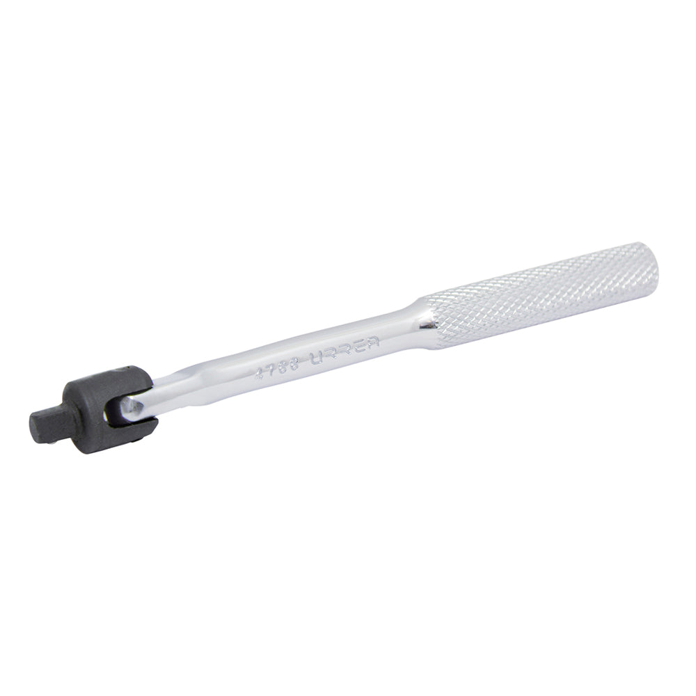 Mango articulado cromado para dado cuadro de 1/4", 13/16" Urrea