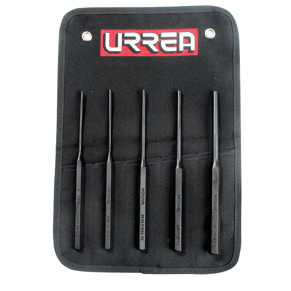 Juego de punzones botadores rectos largos, 5 piezas Urrea