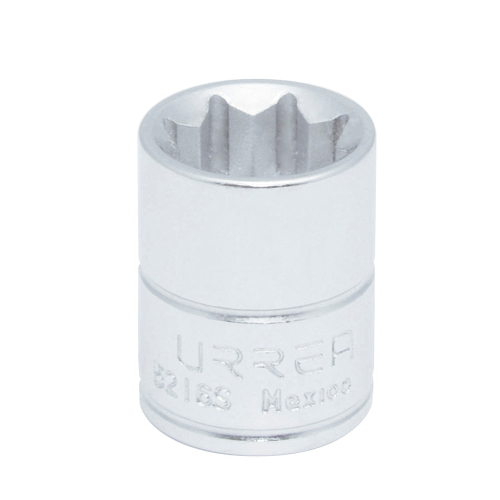Dado cuadro de 3/8", 8 puntas, en pulgadas, 1/2" Urrea