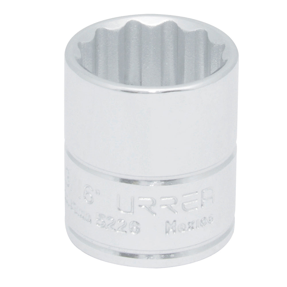 Dado cuadro de 3/8", 12 puntas, en pulgadas, 13/16" Urrea