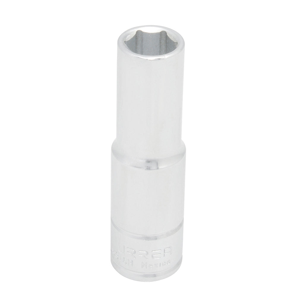 Dado largo cuadro de 1/2", 6 puntas, en pulgadas, 3/8" Urrea
