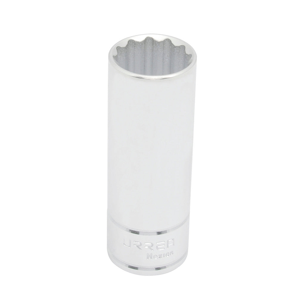 Dado largo cuadro de 1/2", 12 puntas, métrico, 23 mm Urrea