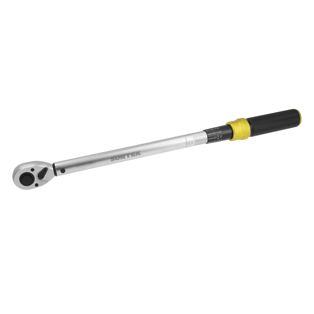 Torquímetro de trueno una escala dual cuadro de 3/8", 20-120 Nm (15-88.5 ft-lb) Surtek