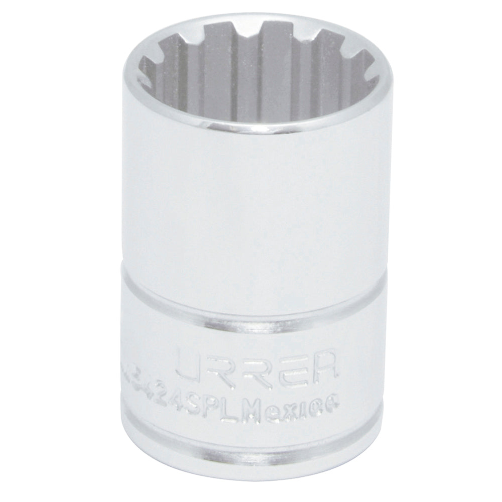 Dado spline cuadro de 1/2", # 18 Urrea