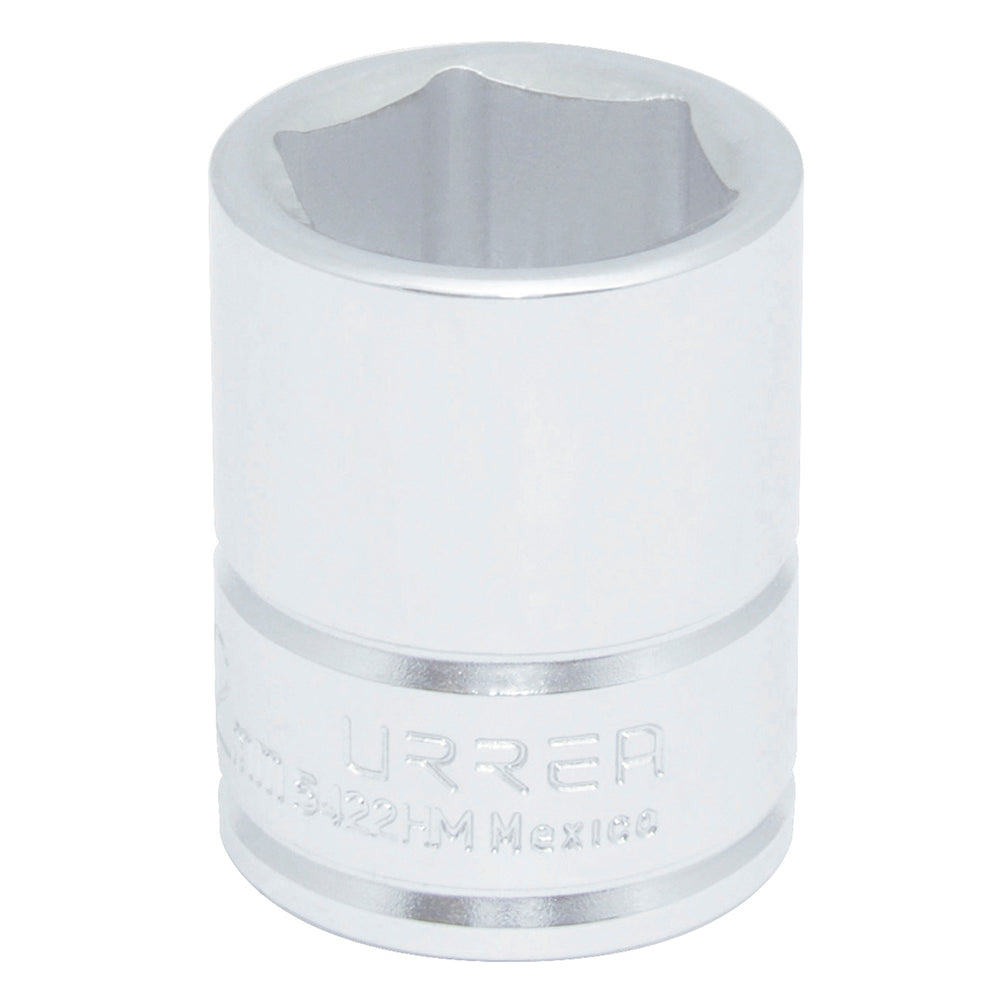 Dado cuadro de 1/2", 6 puntas, métrico, 22 mm Urrea