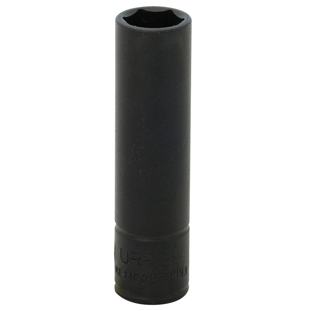 Dado de impacto largo cuadro de 1/4", 6 puntas, métrico, 9 mm Urrea