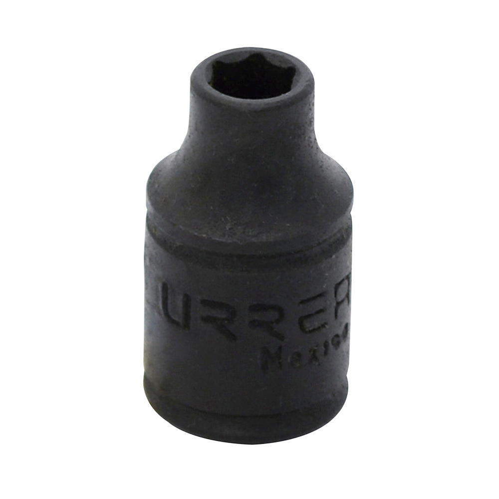 Dado de impacto cuadro de 1/4", 6 puntas, en pulgadas, 5/16" Urrea
