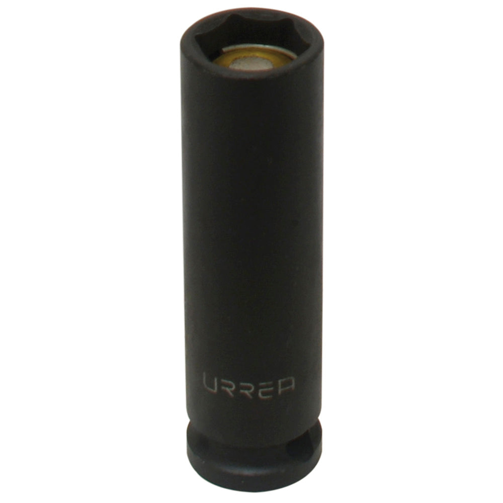 Dado de impacto largo con imán cuadro de 3/8", 6 puntas, métrico, 13 mm Urrea