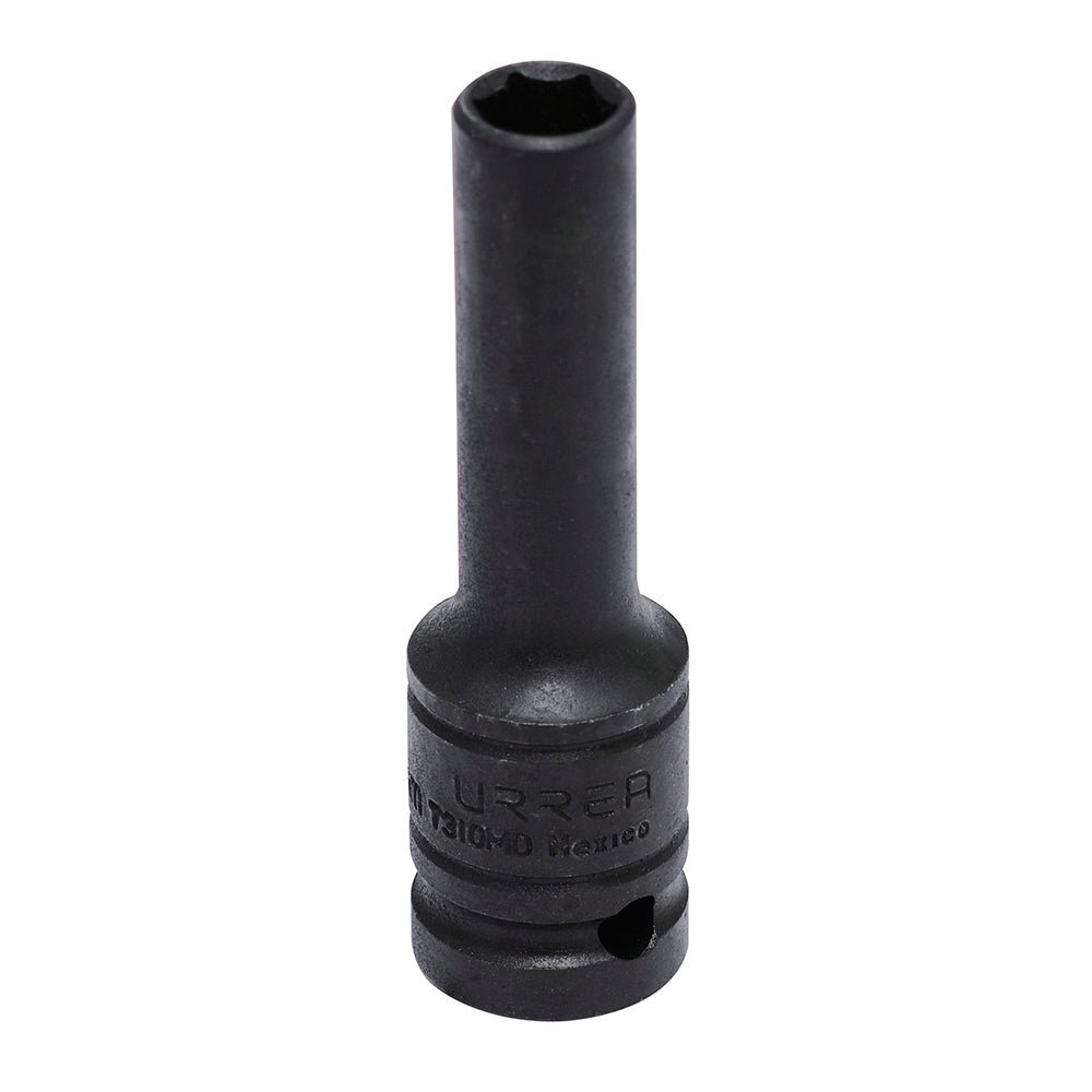 Dado de impacto pared delgada cuadro de 1/2", 6 puntas, métrico, 10 mm Urrea