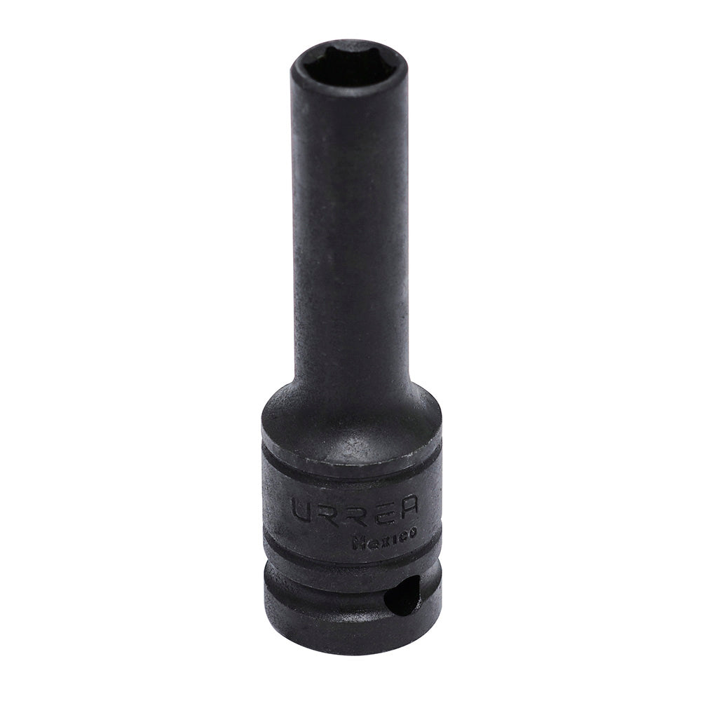 Dado de impacto pared delgada cuadro de 1/2", 6 puntas, métrico, 12 mm Urrea