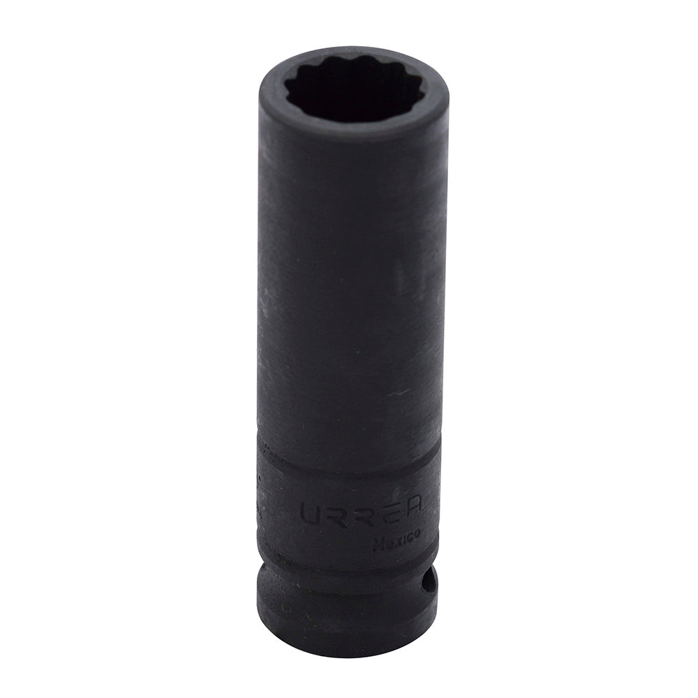 Dado de impacto largo cuadro de 1/2", 12 puntas, en pulgadas, 11/16" Urrea
