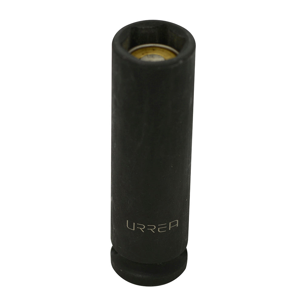 Dado de impacto largo con imán cuadro de 3/8", 6 puntas, en pulgadas, 1/2" Urrea