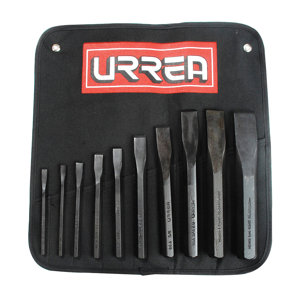 Juego combinado de cinceles corta frío, 10 piezas Urrea