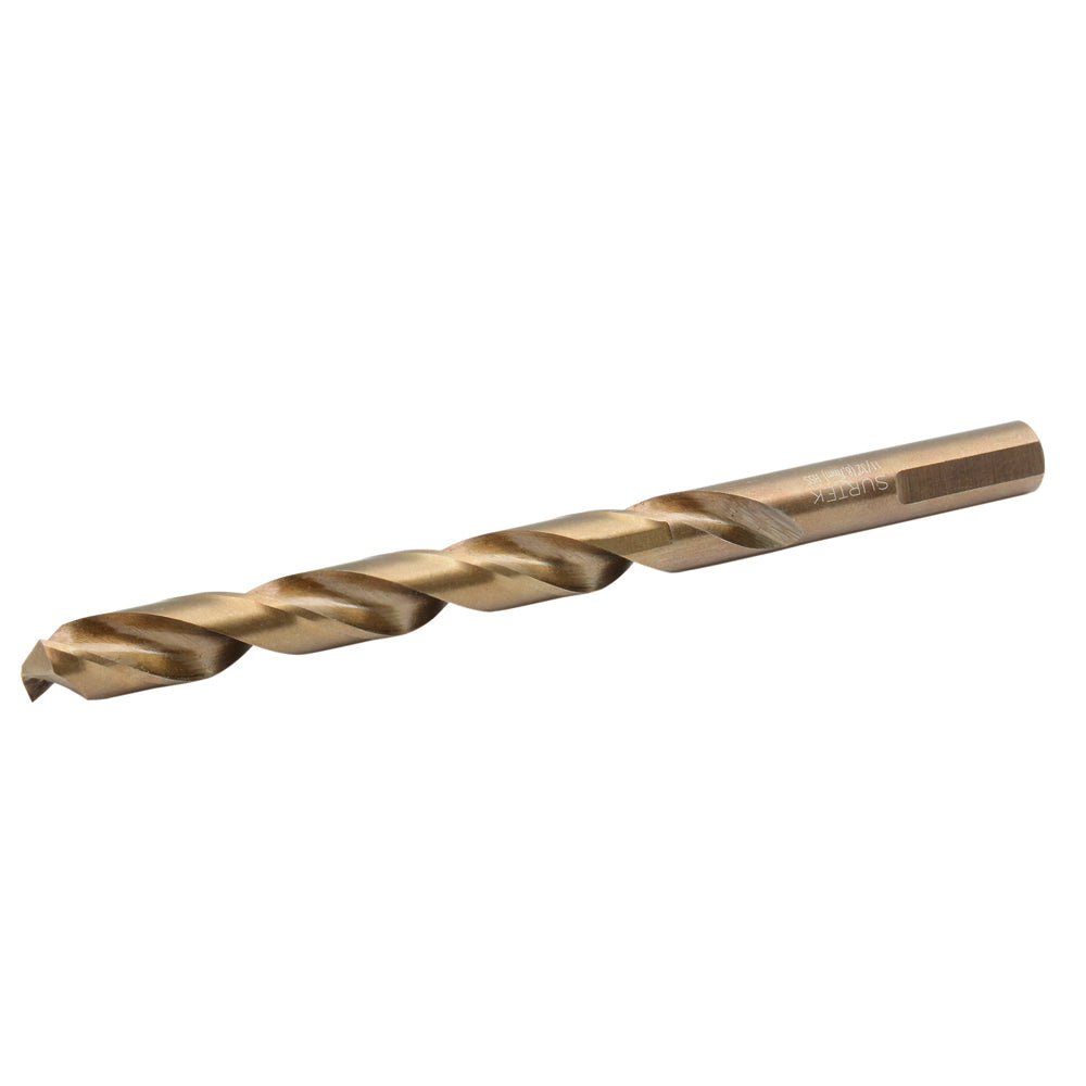 Broca con cobalto de acero de alta velocidad 1/2" zanco recto en blíster Surtek