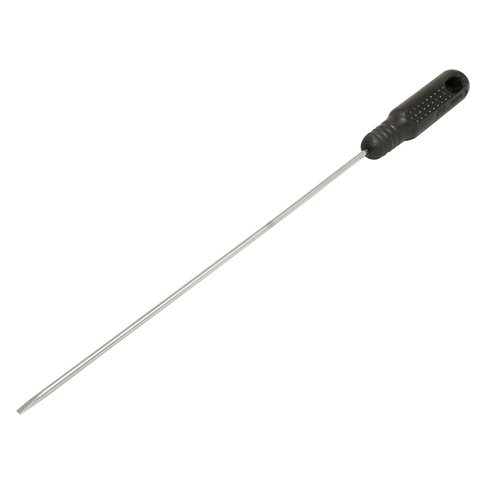 Destornillador con mango negro, punta cabinet barra redonda 1/8" x 2-1/2" Foy