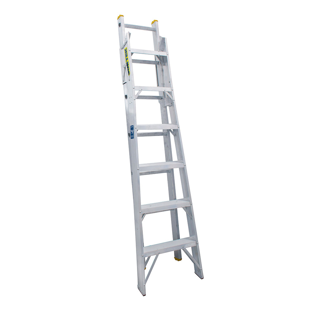 Escalera convertible tipo II de aluminio con 13 peldaños Surtek