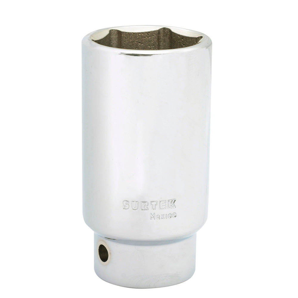 Dado largo cuadro de 3/4", 6 puntas, en pulgadas, 1-7/16" Surtek