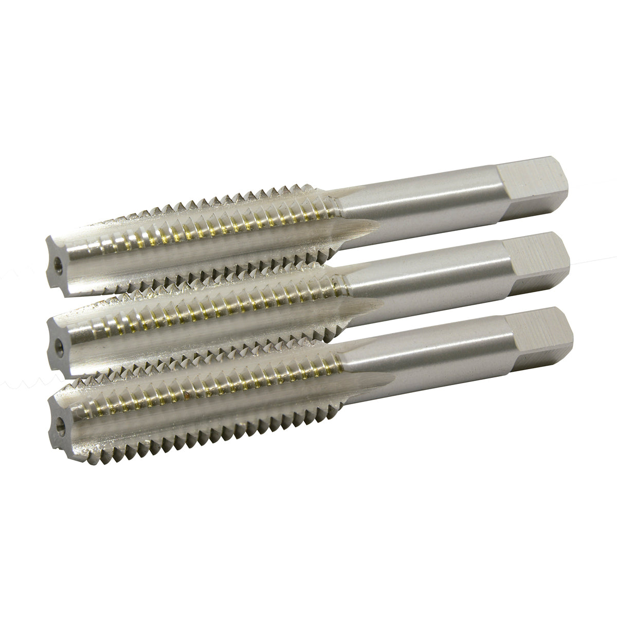 Juego de machuelos de acero de alta velocidad 1/8"-40NS, 3 piezas Urrea