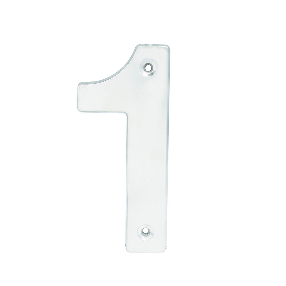 Número 1 bold 4" níquel satinado Lock