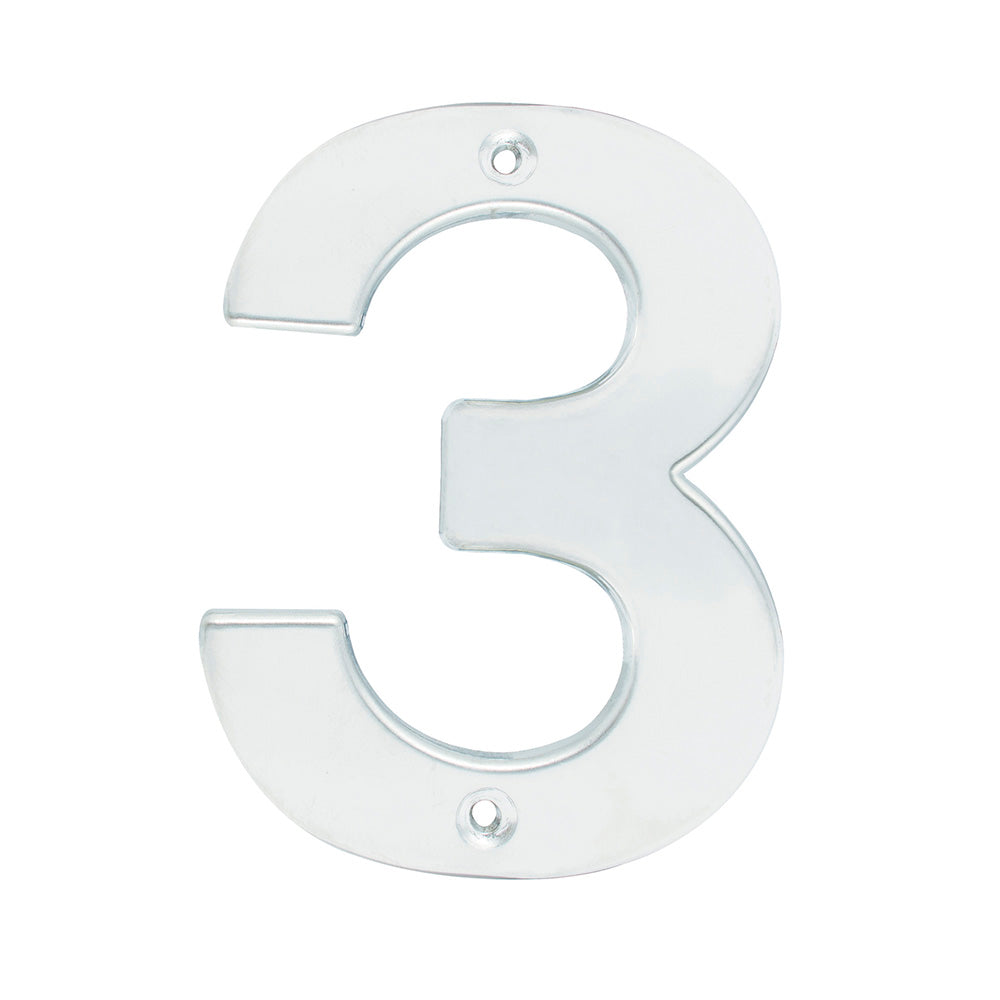 Número 3 bold 4" níquel satinado Lock
