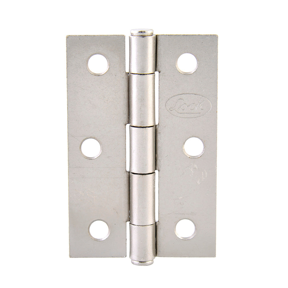 Bisagra alargada perno remachado de acero níquel satinado 4" X 2.87" Lock