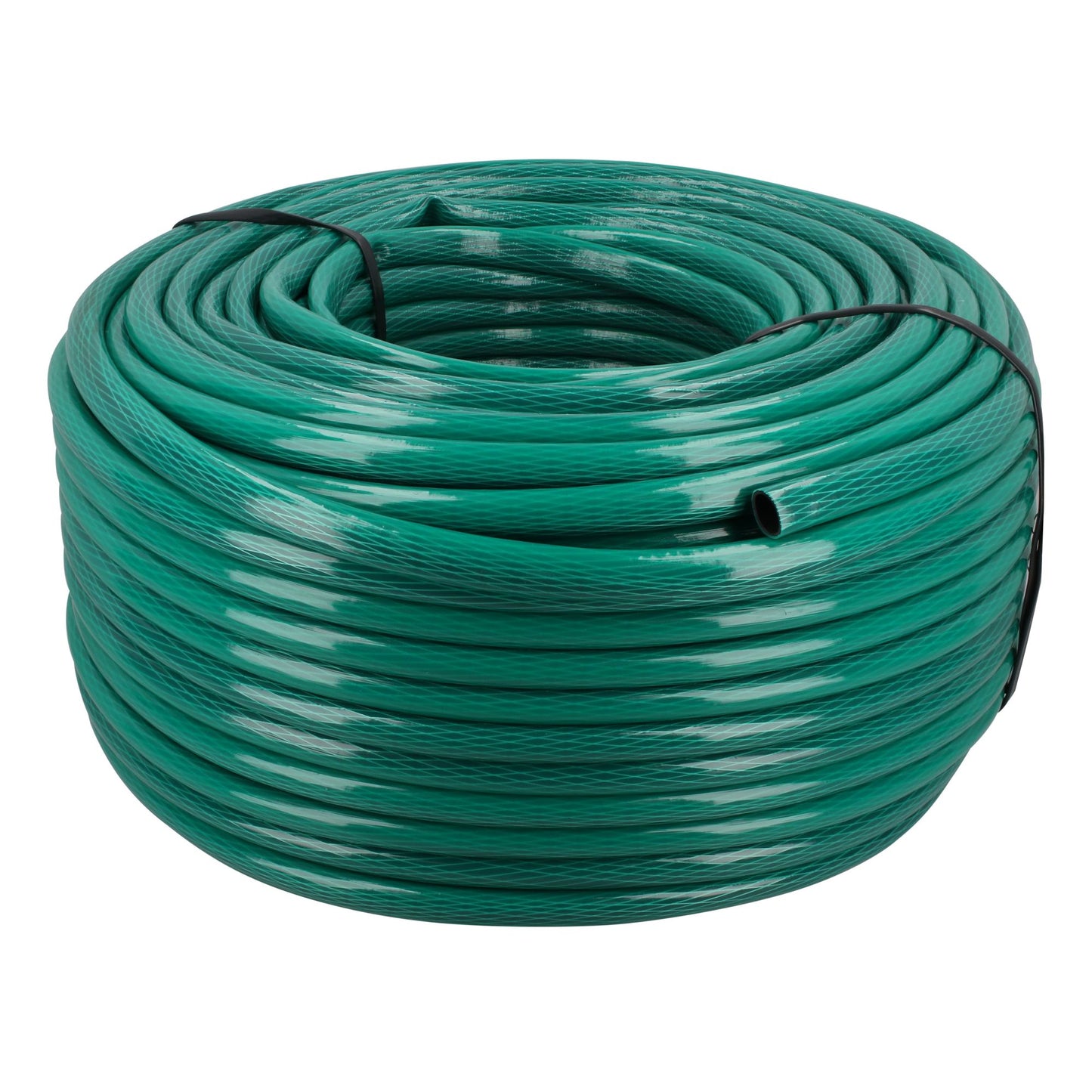 Manguera para jardín tramada con conector plástico 1/2", 100 m Foy