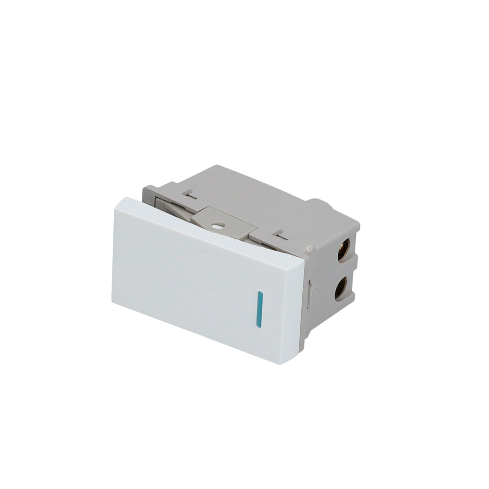 Interruptor 3 vías 1/3, línea Premium, color blanco Surtek