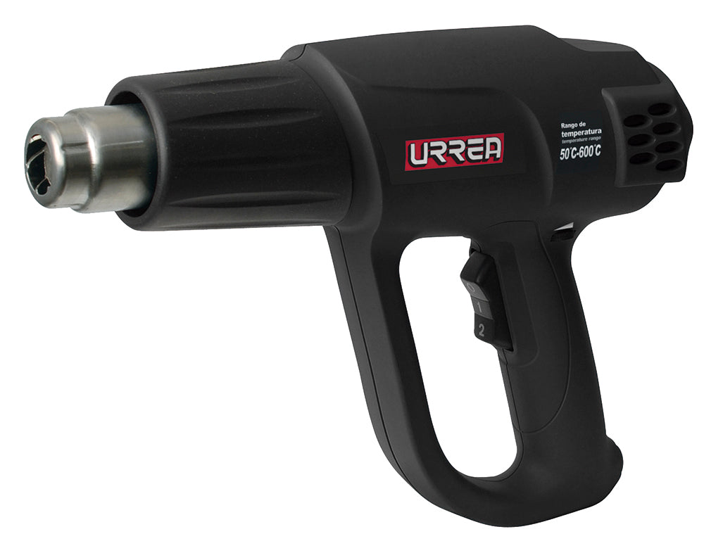 Pistola de calor 50°C a 600°C 1800 W 127 V con sensor contra sobrecalentamiento Urrea