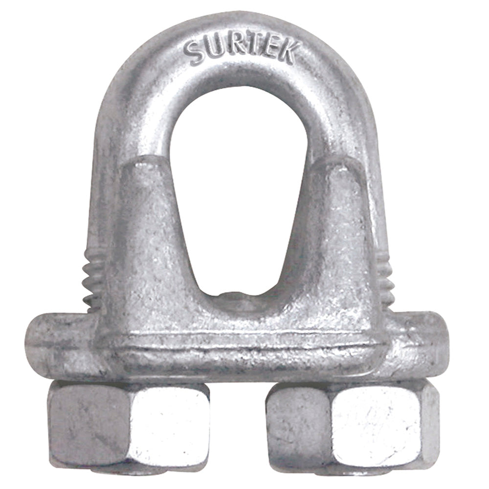 Perro de acero forjado para cable de acero 1/4" Surtek