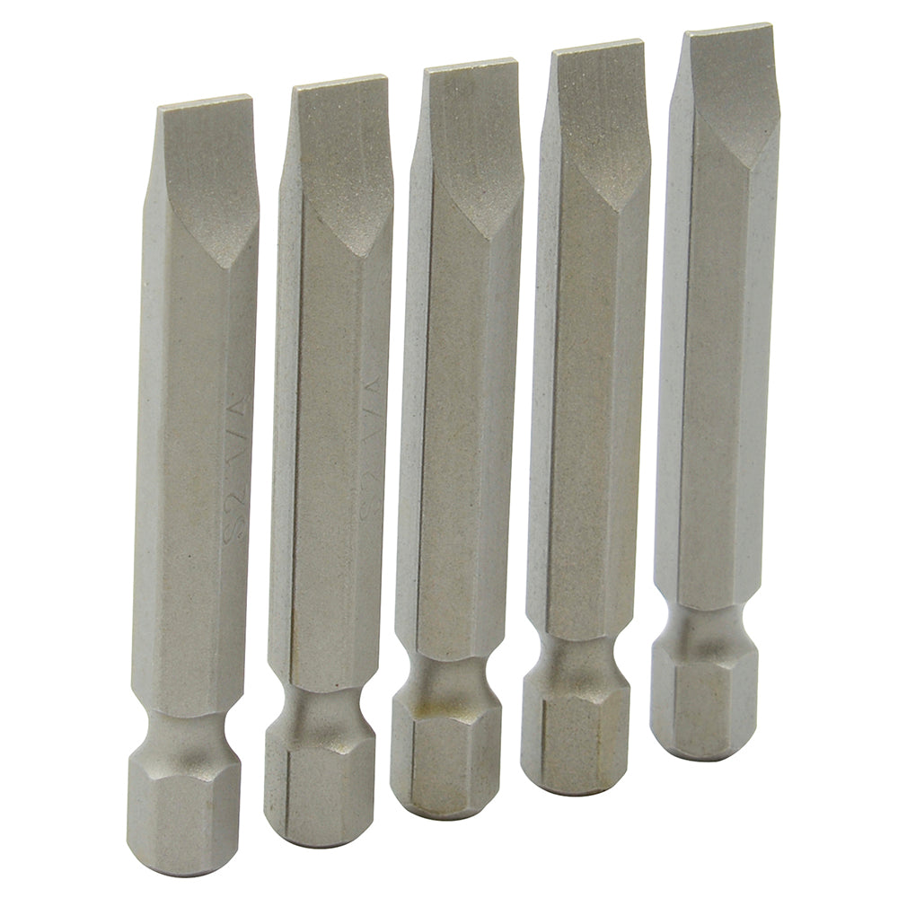 Punta plana para destornillador hexágono de 1/4", 3/16" x 2" Surtek