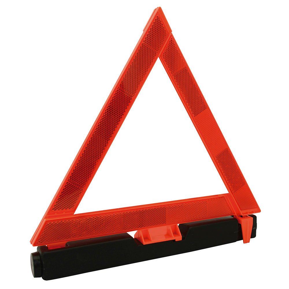 Triángulo reflejante de emergencia con base con arena, 11-1/2" Surtek