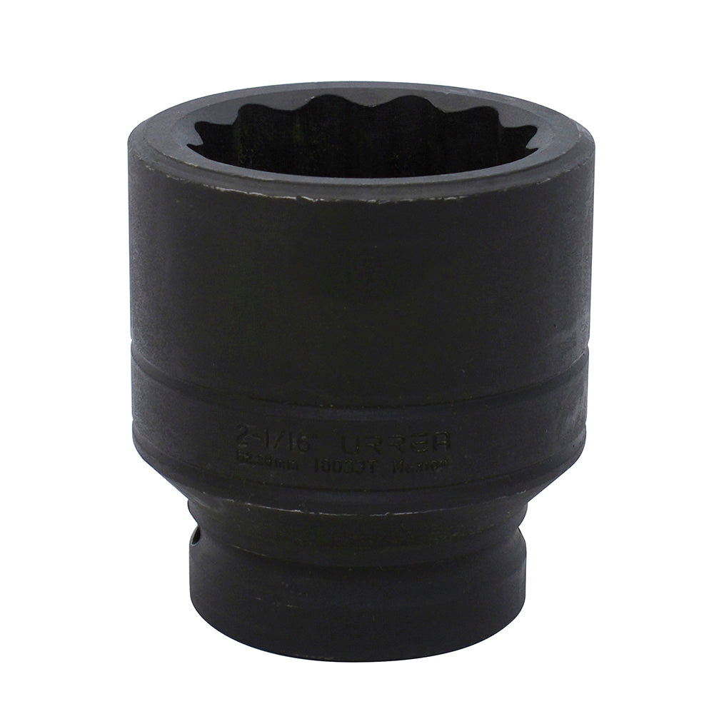 Dado de impacto cuadro de 1", 12 puntas, en pulgadas,  2-1/16" Urrea