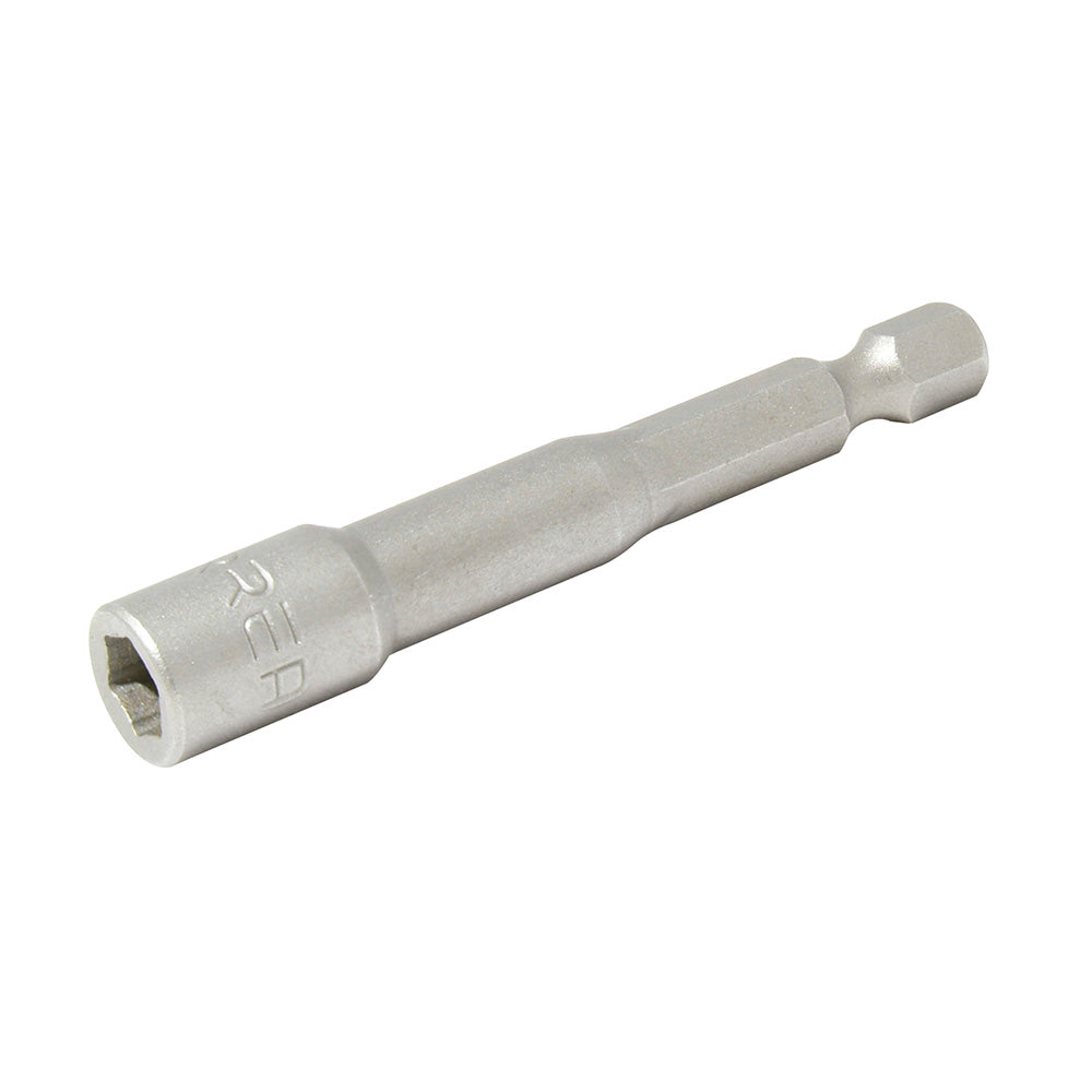 Punta de caja de poder con imán métrica hexágono de 1/4", 8mm x 1-7/8" Urrea