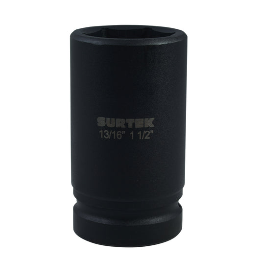 Dado de impacto pulgadas, doble boca, cuadro para capuchón 13/16", 1-1/2" Surtek