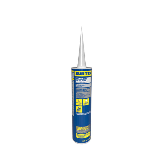 Silicon para baño y cocina, color transparente, 280 ml Surtek