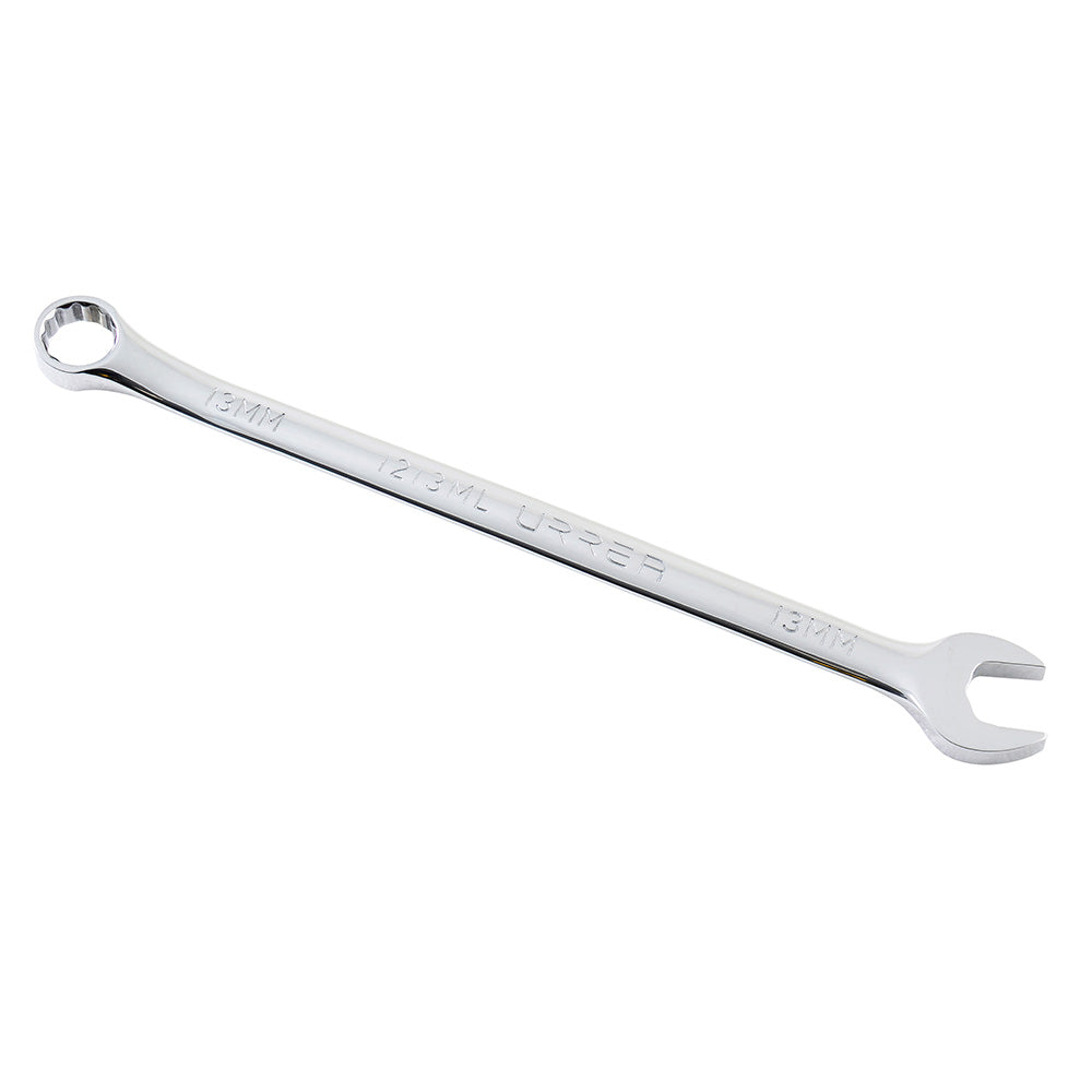 Llave combinada extra larga pulido espejo métrica, 12 puntas, 13 mm Urrea