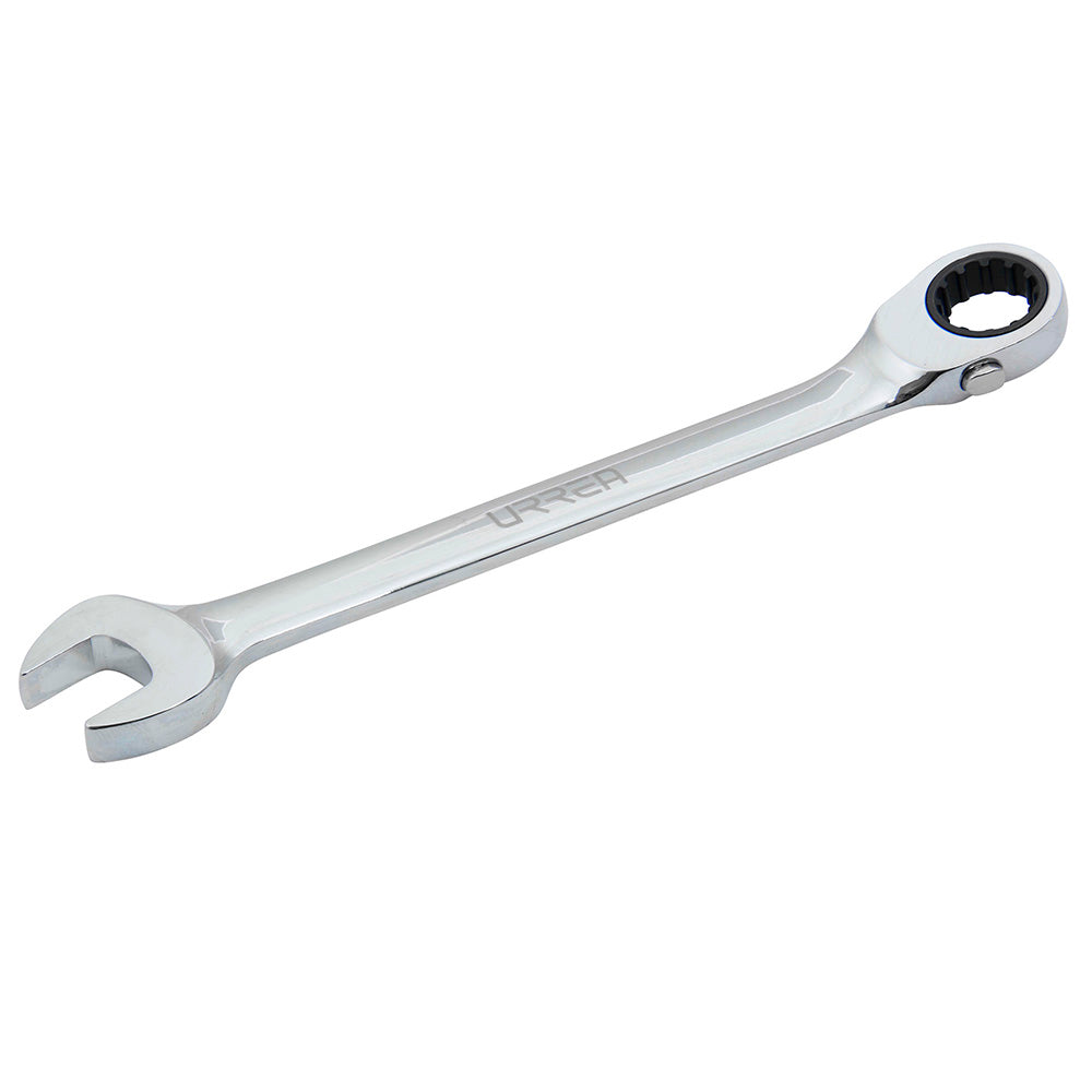 Llave combinada pulido espejo de matraca spline reversible en pulgadas, 1/2" Urrea