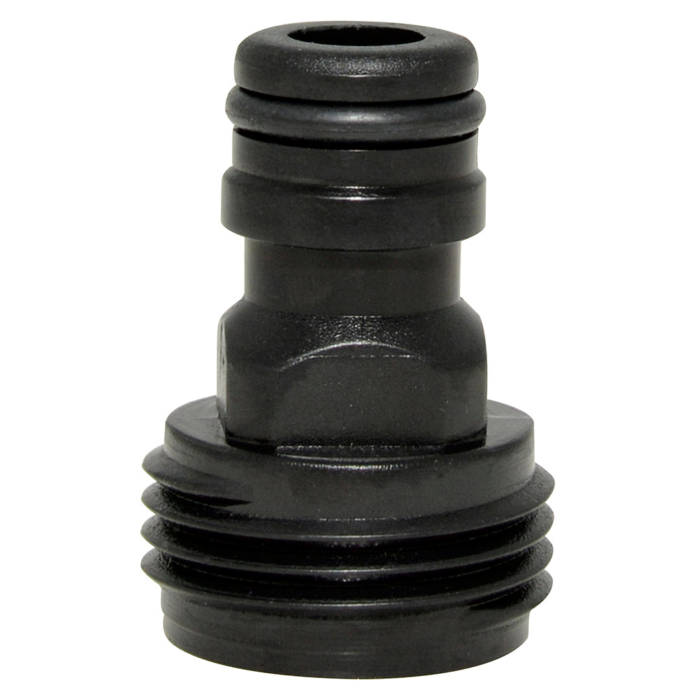 Conector para manguera de riego con sistema click 3/4" macho Surtek