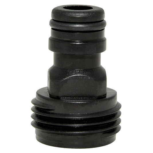 Conector para manguera de riego con sistema clic 3/4" macho Surtek