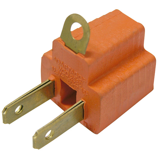 Adaptador clavija de aterrizado a polarizado PVC, 2 piezas Surtek